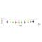 Glitzhome® 6ft Mardi Gras Metal Fleur-de-Lis Garland